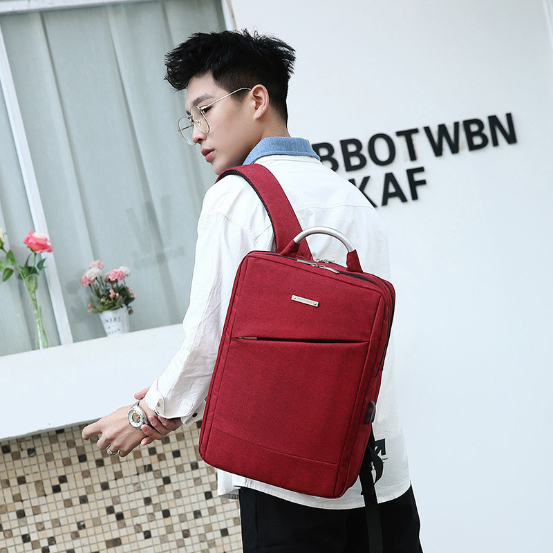 Fashion Backpack Classical Oxford School Backpack For Men Women Teenage USB Charging Laptop Bag Large Capacity  Travel  Rucksack
