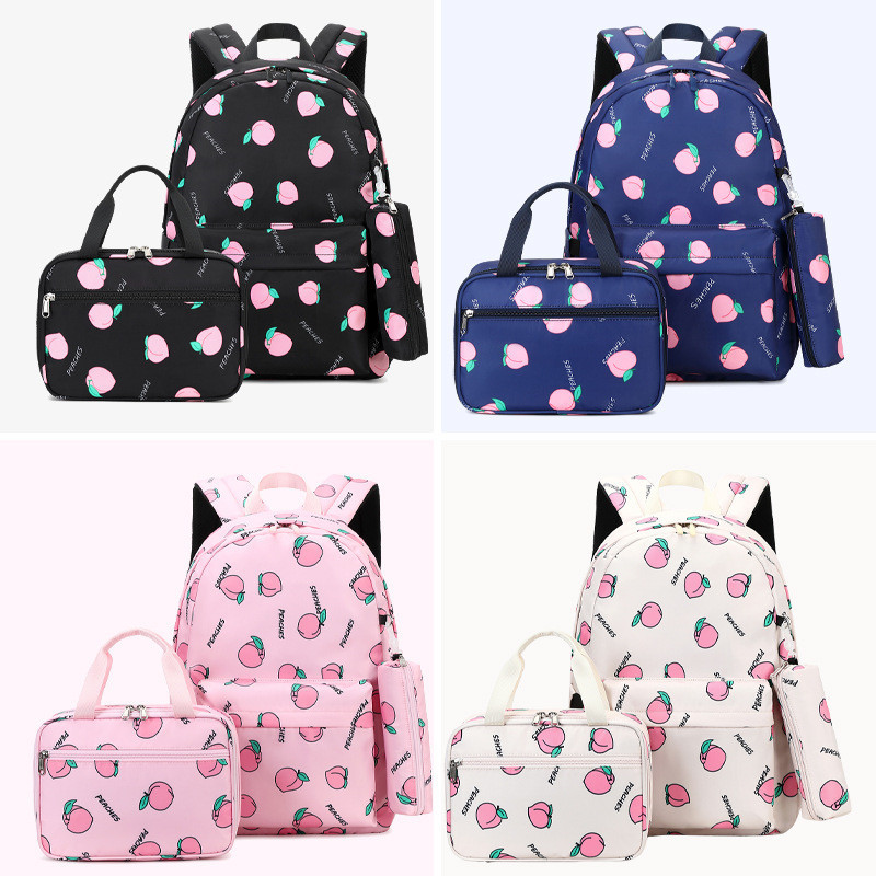 3pcs/set School Bag for Teenager Girls Printing School Backpacks kids Orthopedic Travel Backpack Schoolbag Waterproof Bookbag