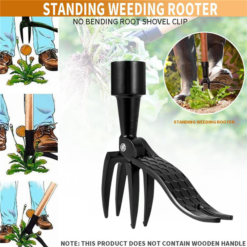 Root Remover Outdoor Weeder Portable Manual Garden Stand Up Weed Puller Lightweight Weeder Root Digger Remover Weed Tool