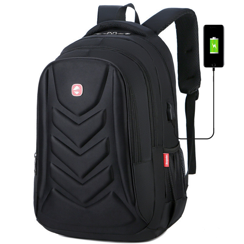 Fashion Men USB Charging Business Backpack Waterproof Laptop Backpack Large Capacity Male Casual Travel Bag Student Bookbag