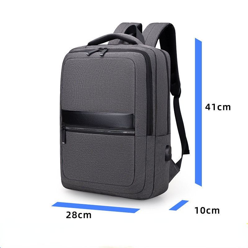 Fashion Men 15.6 inch Laptop Backpack Waterproof Oxford Travel Bag Male Casual Boy Schoolbag Rucksack USB Charging Business Bag