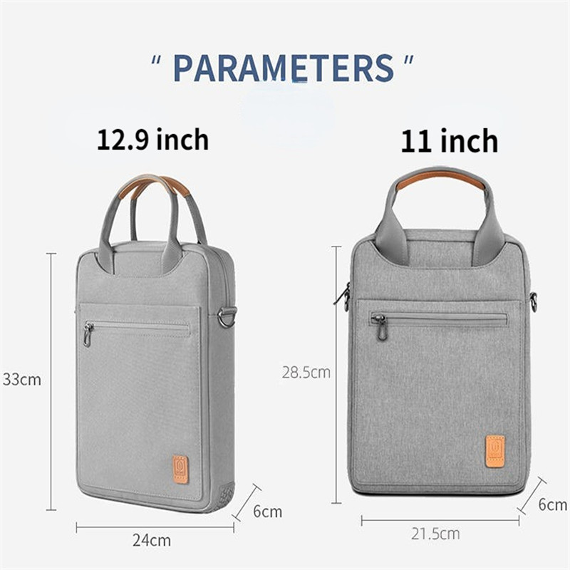 Tablet Bag for iPad Pro 12.9 11 Waterproof Shoulder Bag Handbag Sleeve Case for MacBook Air Lightweight Laptop Handbag