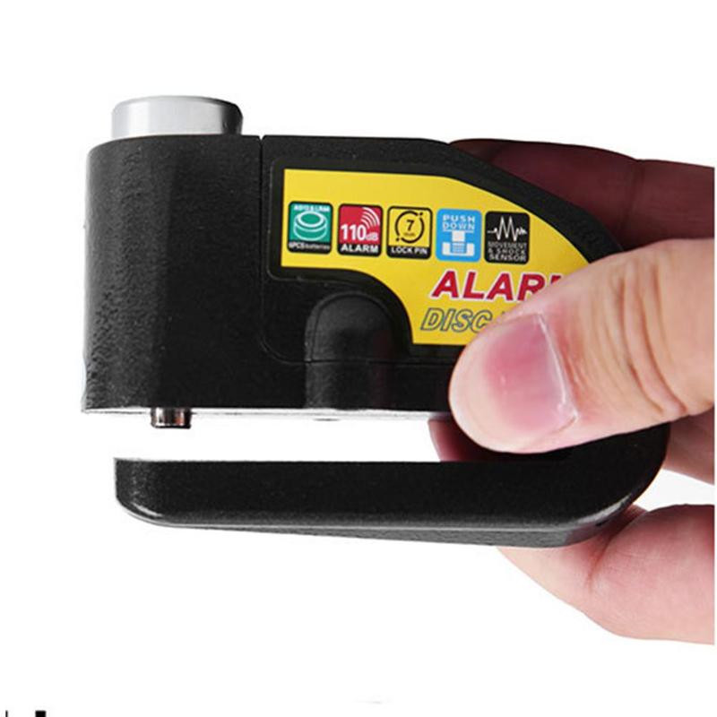 Motorcycle Bicycle Alarm Lock Scooter Bike Anti Theft Security Disc Brake Lock Waterproof Motorcycle Alarm Bike Wheel Padlock