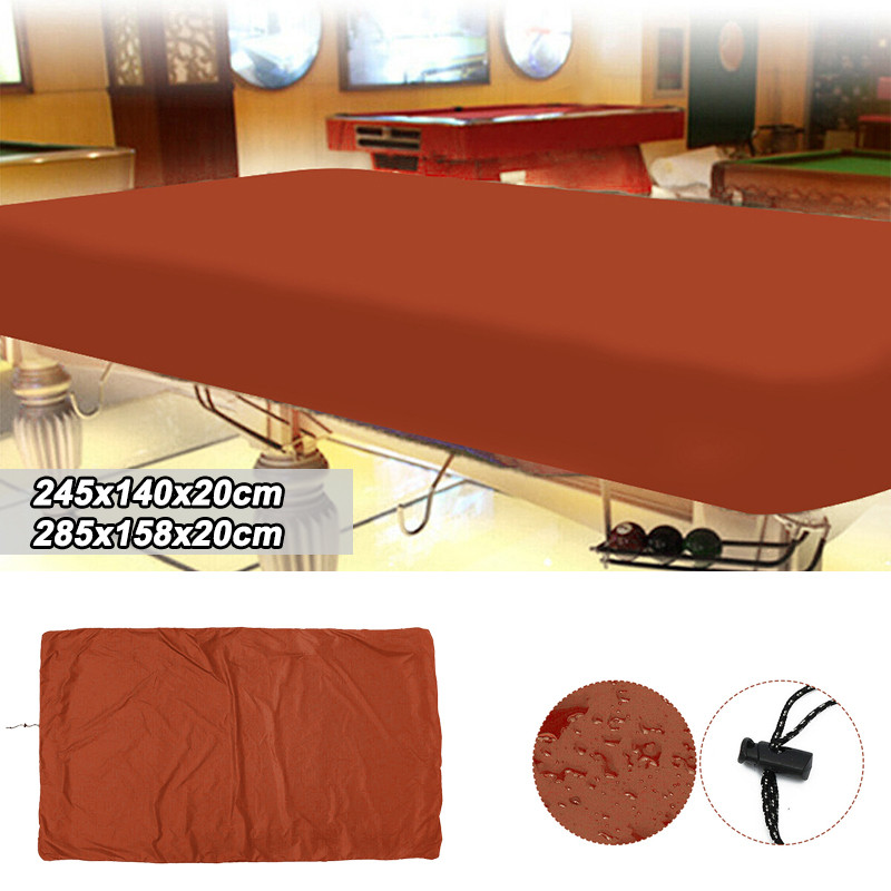 Billiard Table Dust Cover Oxford Dustproof Waterproof Outdoor Full Pool Table Cover With Drawstring Snooker Table Protector