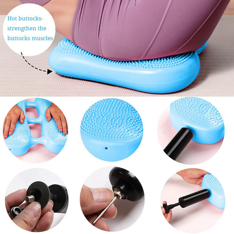 Pedal Inflatable Stepper Home Pedal Aerobic Exercise Balance Foot Relaxation Leg Foot Massage Mat Bodybuilding Leg Equipment