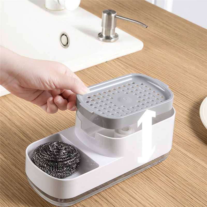 Automatic Soap Dispenser Bottle For Liquid Soap Kitchen Sponge Soap Dispenser Ditchen Sponge Dispenser Manual Soap Dispenser