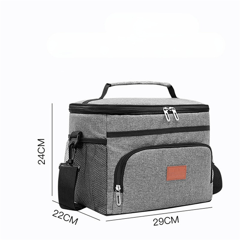 15L Portable Insulated Thermal Cooler Bag Lunch Bag Waterproof Tote for Picnic Outdoor Dinner Camping Food Container Box Handbag