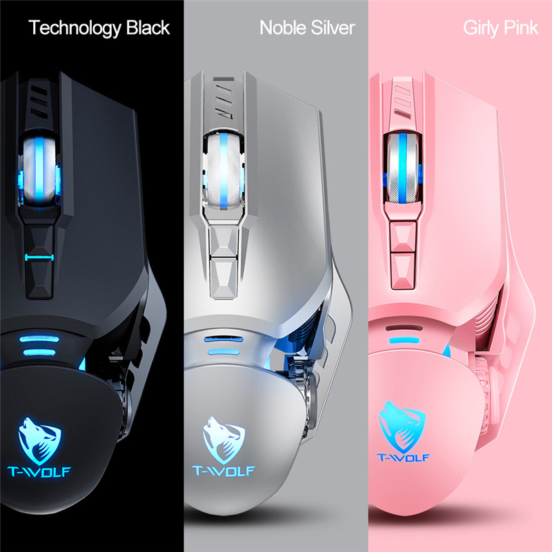 T-Wolf Robocop G350 Wired Gaming Mouse 6400 DPI USB Computer Mouse 7 Button LED With Backlight Mouse  Mice For PC Laptop Gamer