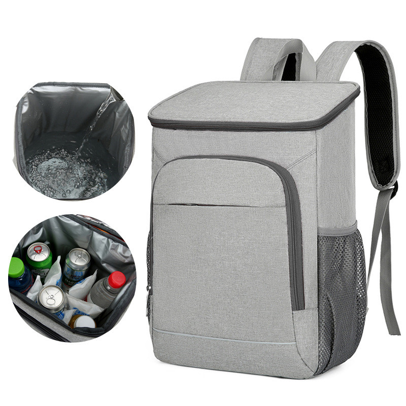 Large Insulated Backpack Lunch Bag Outdoor Thermal Cooler Bag Camping Refrigerator Picnic Bags Leakproof Food Backpack