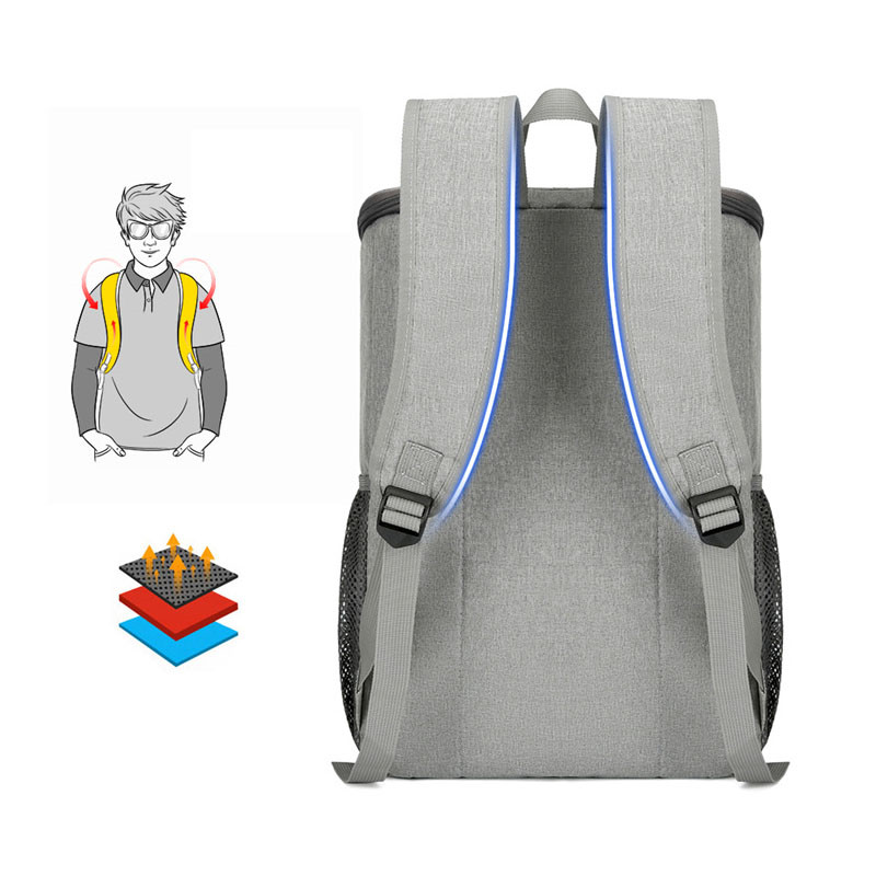 Large Insulated Backpack Lunch Bag Outdoor Thermal Cooler Bag Camping Refrigerator Picnic Bags Leakproof Food Backpack