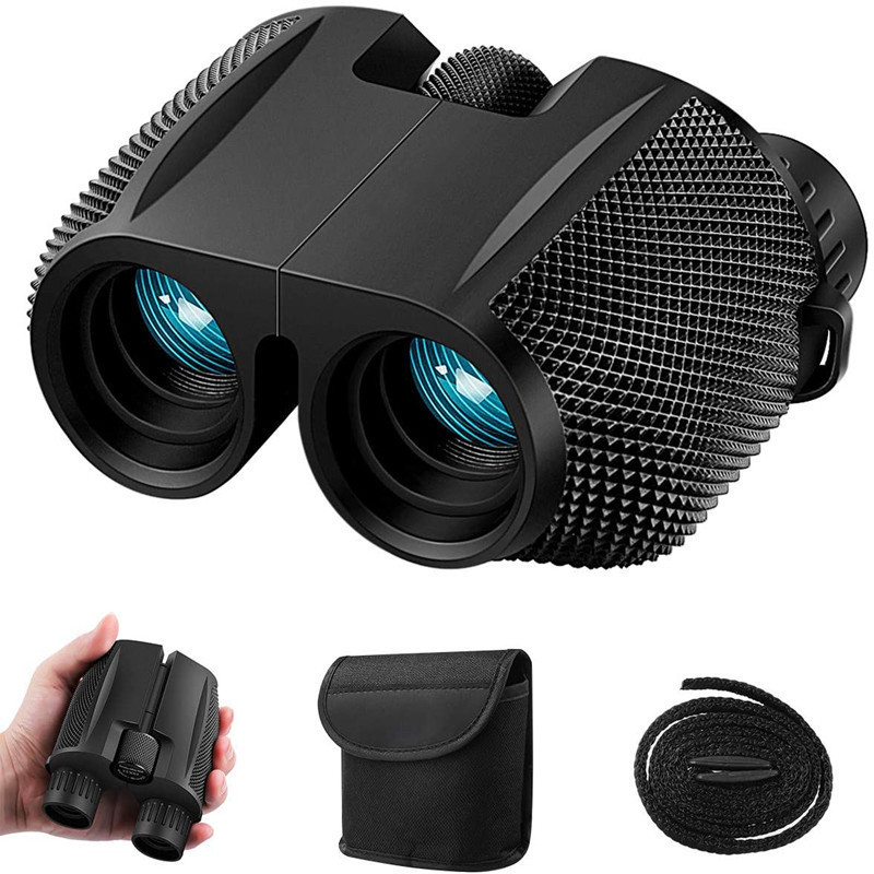 Professional HD Binoculars 10X25 Bak4 Prism High Powered Binocular Portable Travel Camping Telescope Scope Monocular