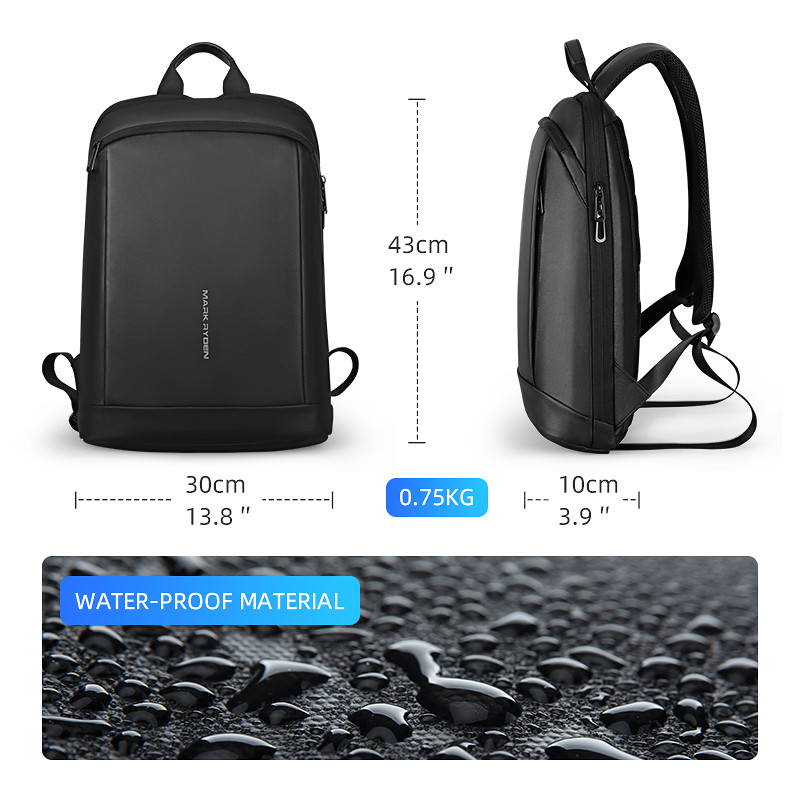 Fashion Men Business Backpack Waterproof Ultralight Back Pack 15.6 inch Laptop Backpack Male Luxury Casual Travel Bag Rucksack