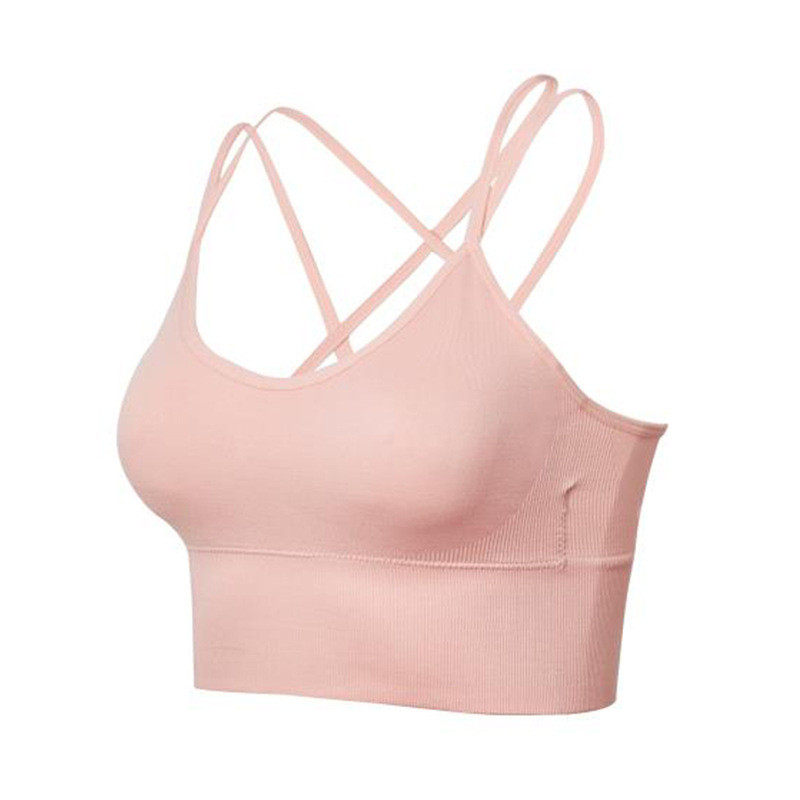 Fashion No Steel Ring Sports Underwear Backless Sexy Push Up Bras Women's Breasts Shockproof Cycling Yoga Fitness Gather Bra