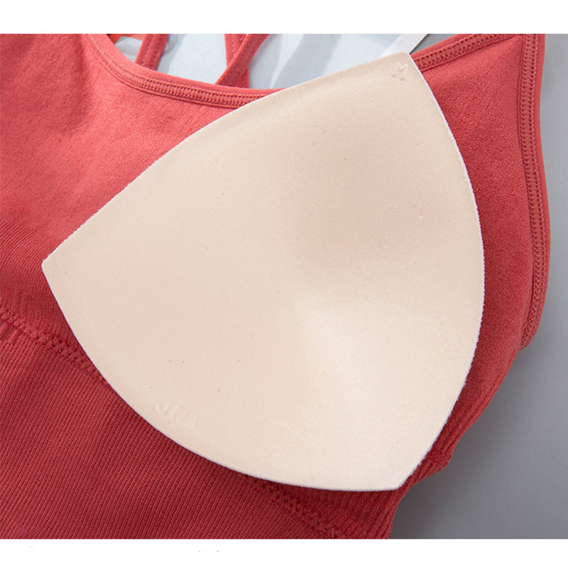 Fashion No Steel Ring Sports Underwear Backless Sexy Push Up Bras Women's Breasts Shockproof Cycling Yoga Fitness Gather Bra