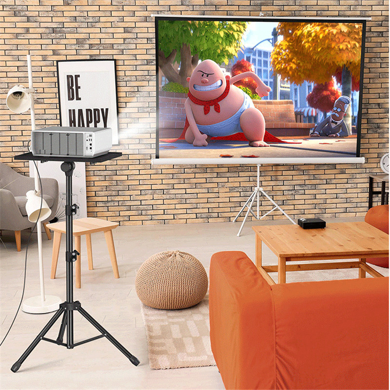 Portable Foldable Projector Tripod Stand Laptop Tripod Adjustable Height Standing Desk Outdoor Computer Desk Stand for Studio