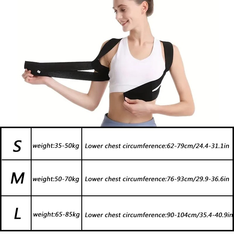 Chest Posture Corrector Invisible Body Shaper Men Women Adjustable Elastic Back Support Belt Shoulder Brace Body Shaper Corset