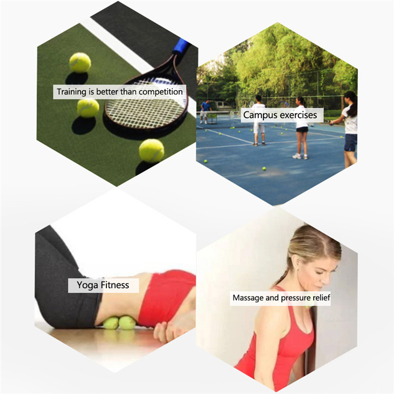 5PCS High Elasticity Tennis Professional Tennis Training Game Ball Durable Outdoor Dogs Bite Chase and Chomp Tennis Ball
