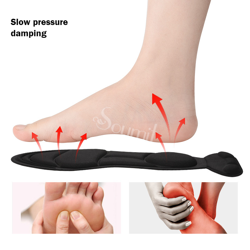 1 Pair Breathable Sponge Soft Insole Arch Support for Ladies High Heels Shoes Pad Massage Comfort Insoles Cushion Inserts