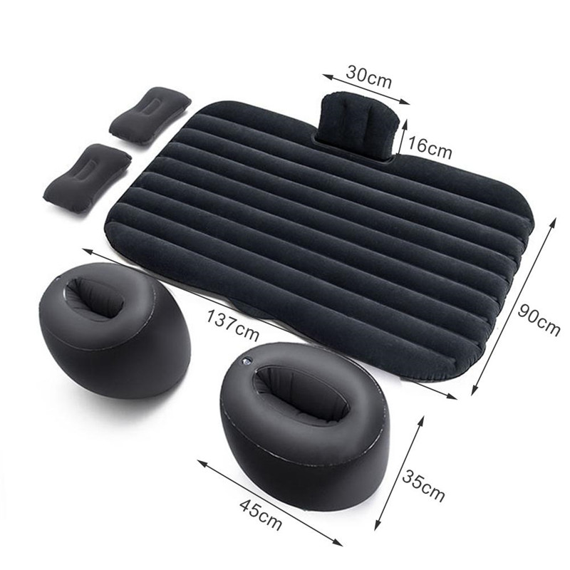 Inflatable Car Travel Bed Sleep Rest Bed SUV Back Row Camping Bed Universal Seat Bed Outdoor Camping Mat Sleeping Air Mattress