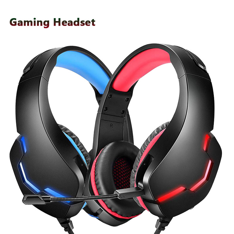 J10 Headset Gamer HiFi Stereo Sound Gaming Earphone For Computer PC Desktop Laptop Xbox One PS4 Wired Headphones with Microphone
