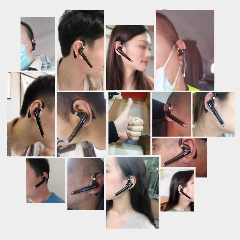 Hanging Ear Wireless Bluetooth Headset With Microphone Stereo Noise Canceling Sport Headphone Bluetooth Business Earphone