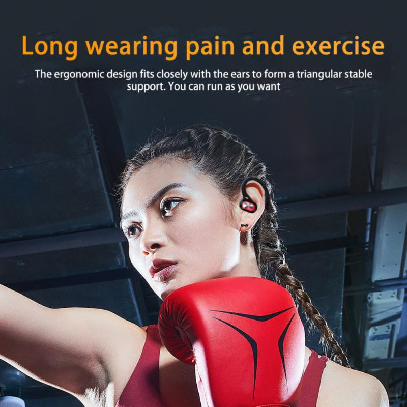 Wireless Earphones Ear Hook Bluetooth Earbuds TWS Hifi Headphones Gaming Touch Control Sport Headset S730 With Microphone