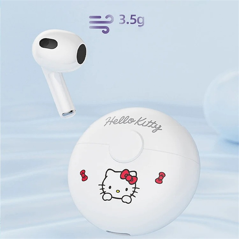 Cartoon Hello Kitty Bluetooth Earphones Kuromi Ture Wireless Headset Music Sport Touch Control Games Headphone Cinnamoroll Gifts