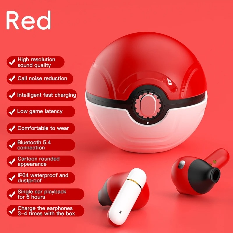 Genie Ball TWS Wireless Bluetooth Headphones Long Endurance Noise Cancelling Gaming Earphones HiFi Stereo Headset