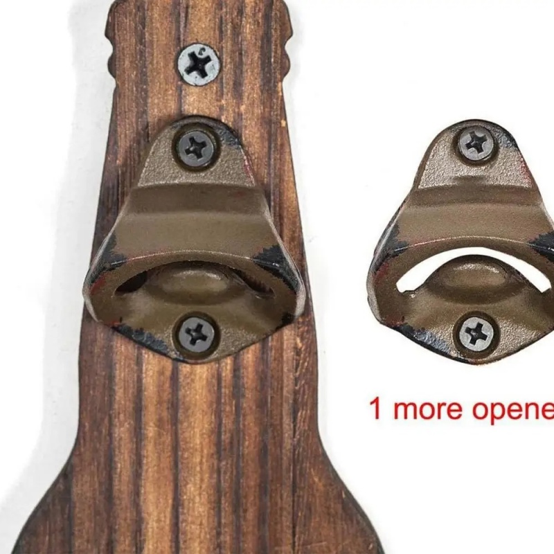 Wall-mounted Bottle Opener Creative Beer Opener Kitchen Bar Decoration Wall-mounted Bottle Opener Bottle Cap Storage Basket