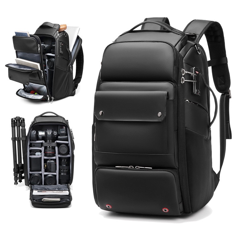 Oxford Photography Camera Backpack Tripod Bags Padded Waterproof  Photo Bag Len Case for Nikon/Canon/Sony SLR Camera Accessories