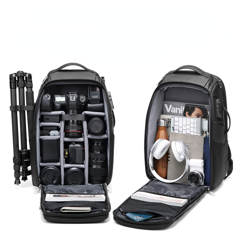 Oxford Photography Camera Backpack Tripod Bags Padded Waterproof  Photo Bag Len Case for Nikon/Canon/Sony SLR Camera Accessories