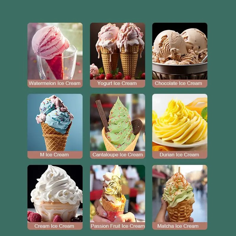 220V Automatic Ice Cream Maker Home Small DIY Homemade Ice Cream Cone Mini Ice Cream Machine Maquinas Para Hacer Helados