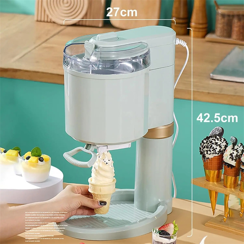 220V Automatic Ice Cream Maker Home Small DIY Homemade Ice Cream Cone Mini Ice Cream Machine Maquinas Para Hacer Helados