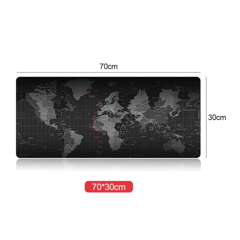 70*30cm Gaming Mouse Pad Large Gamer Big Mouse Mat Computer Mousepad World Map Natural Rubber Mouse Pad Keyboard Desk Mat