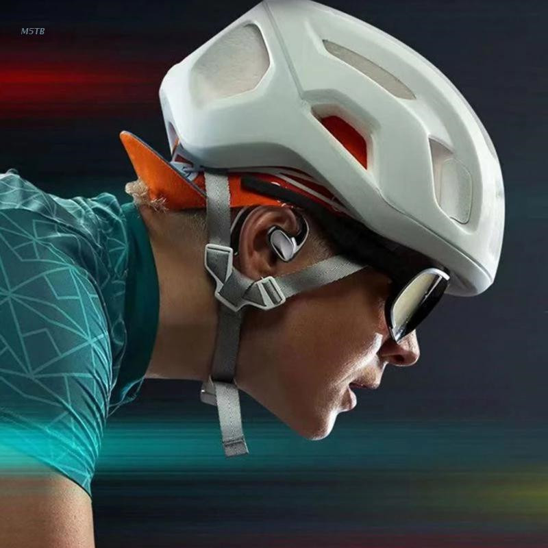 TWS Bluetooth Headset Air Conduction Noise Cancelling Sports Earphones LED Display Ear Hooks Stereo Running Headphone With Mic