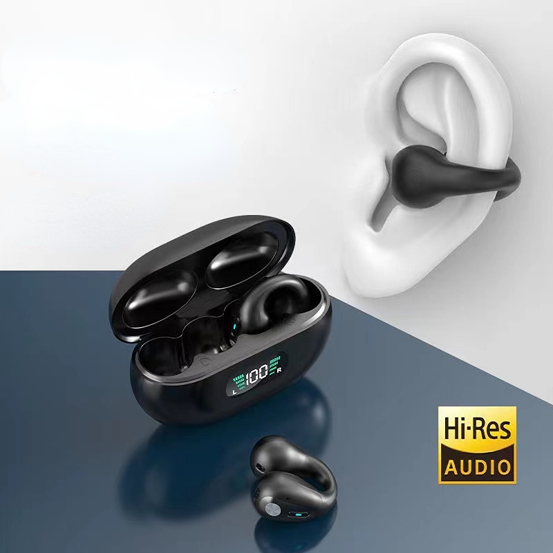 TWS Bone Conduction Earphone Wireless Headphones  Bluetooth 5.3 Touch Control Headset Waterproof Sports Earbuds With Mic