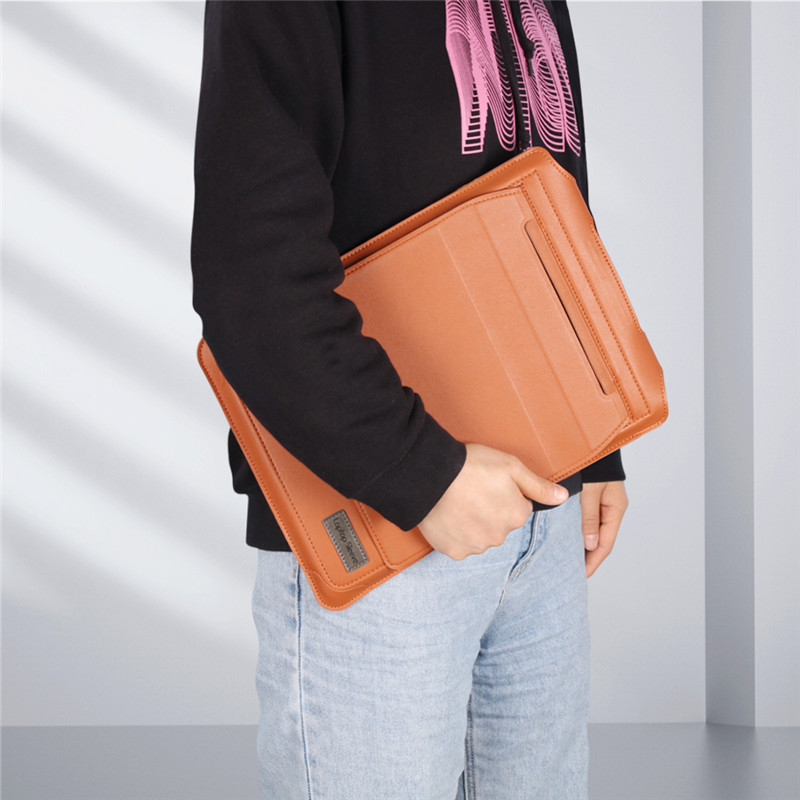 Laptop Sleeve Bag Case With Stand For MacBook Air Pro 11 12 13 14 15 16 Notebook Clutch Bag For Huawei HP ASUS 13.3 15.6 Inch