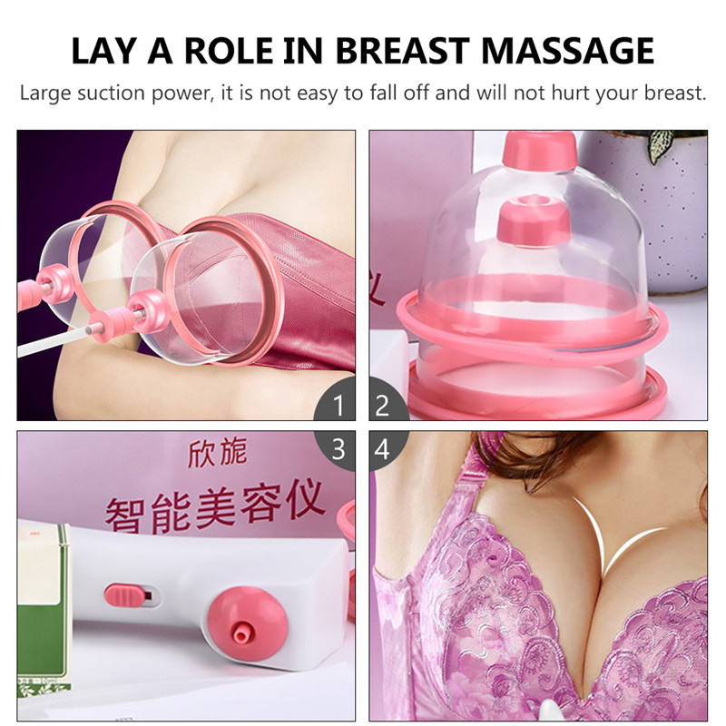 Electric Chest Massage Instrument To Improve Sagging Device Suck Breast T Breast Massage Vacuum Enlargement Electric Body Pump