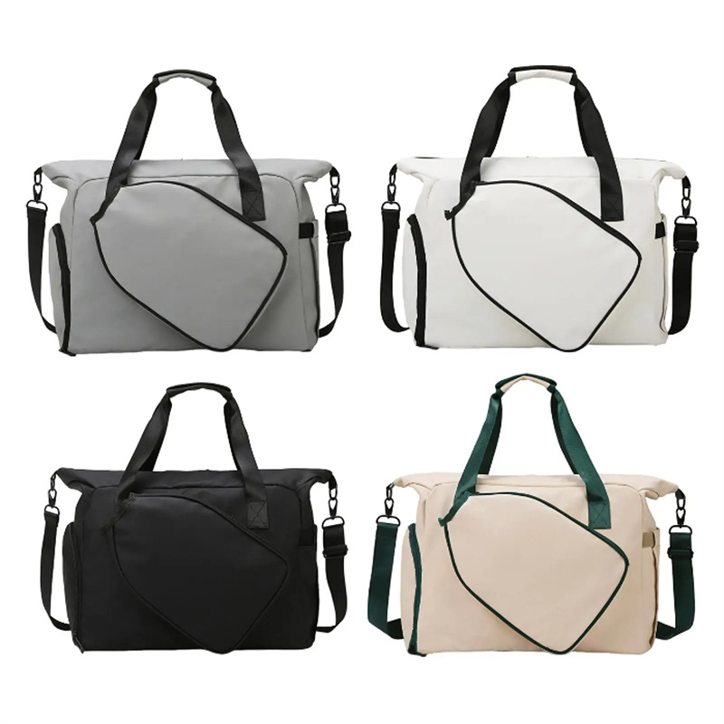 Table Tennis Bag with Shoe Compartment Large Capacity Pickleball Racket Shoulder Bag Waterproof Sports Tote Bag Tennis Handbag
