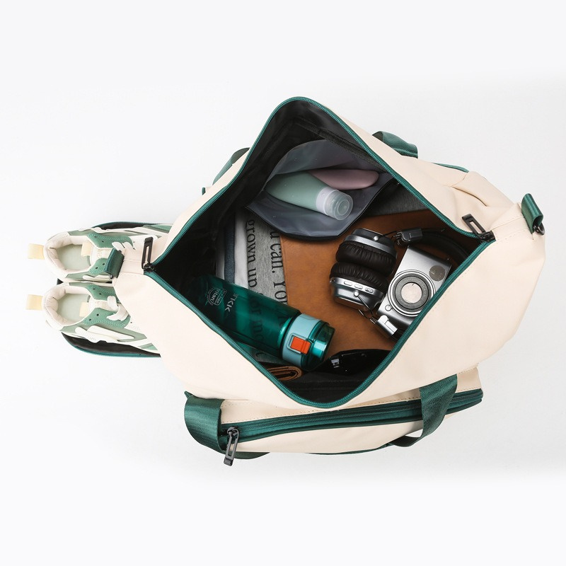 Table Tennis Bag with Shoe Compartment Large Capacity Pickleball Racket Shoulder Bag Waterproof Sports Tote Bag Tennis Handbag