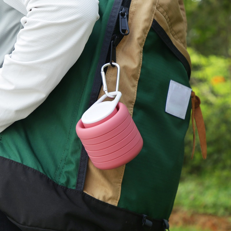 New Portable Silicone Water Bottle Retractable Folding Coffee Cup BPA Free Outdoor Travel Cycling Collapsible Sport Water Bottle