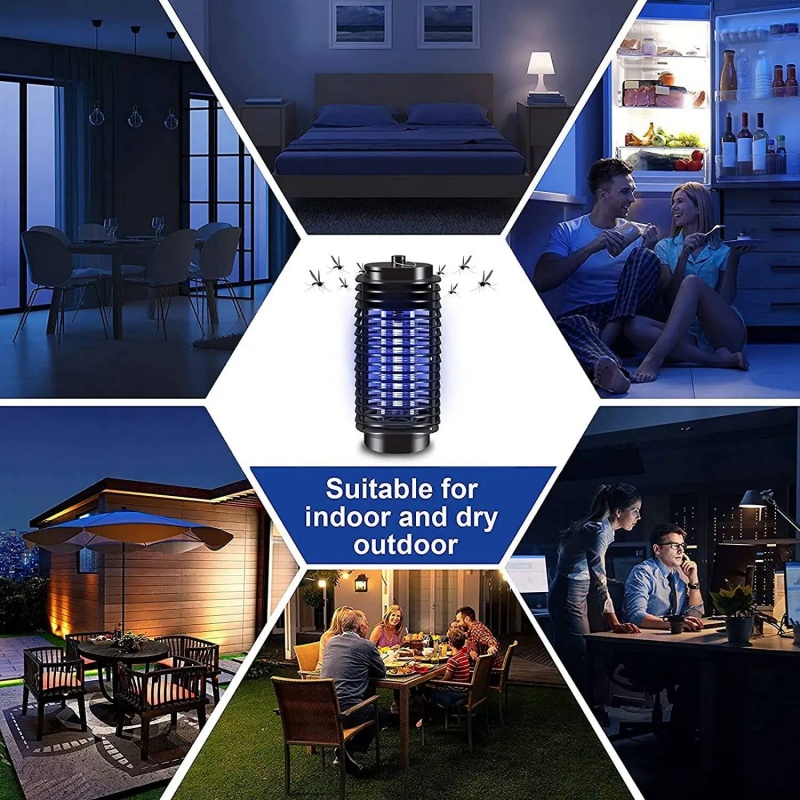 UV Bulb Electric Shock Mosquito Killer Lamp Light Control Fly Trap Flies Insect Killer Bug Zapper Mosquito Lights Pest Repellent