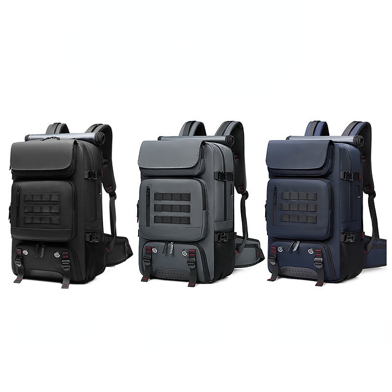 Men Backpack  Large Capacity Outdoor Mountaineering Bags Waterproof Laptop Backpacks Travel Business Backpack Shoe Bag Rucksack