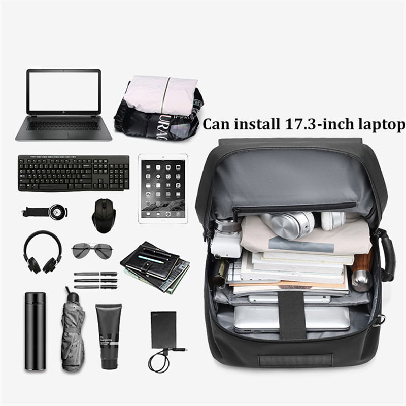 Men Backpack  Large Capacity Outdoor Mountaineering Bags Waterproof Laptop Backpacks Travel Business Backpack Shoe Bag Rucksack
