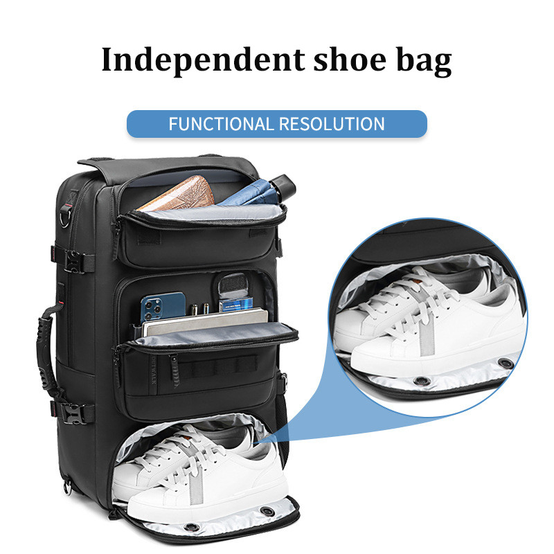Men Backpack  Large Capacity Outdoor Mountaineering Bags Waterproof Laptop Backpacks Travel Business Backpack Shoe Bag Rucksack