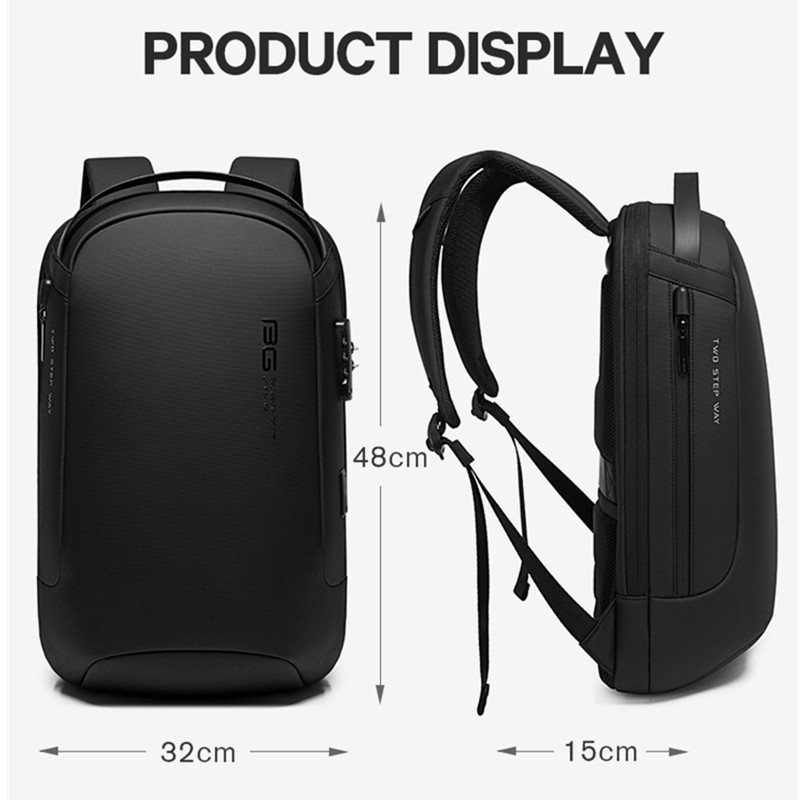 Fashion Anti Theft Men Backpack Waterproof USB Charging Backpacks 15.6 Inch Laptop Bag Business Travel Bags Rucksack