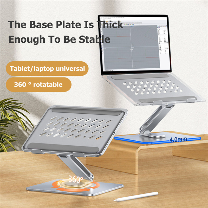 Aluminum Alloy Cooling Laptop Stand Holder For PC Macbook Foldable Vertical Notebook Stand Laptop Support iPad Tablet Stand