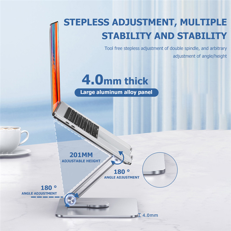 Aluminum Alloy Cooling Laptop Stand Holder For PC Macbook Foldable Vertical Notebook Stand Laptop Support iPad Tablet Stand