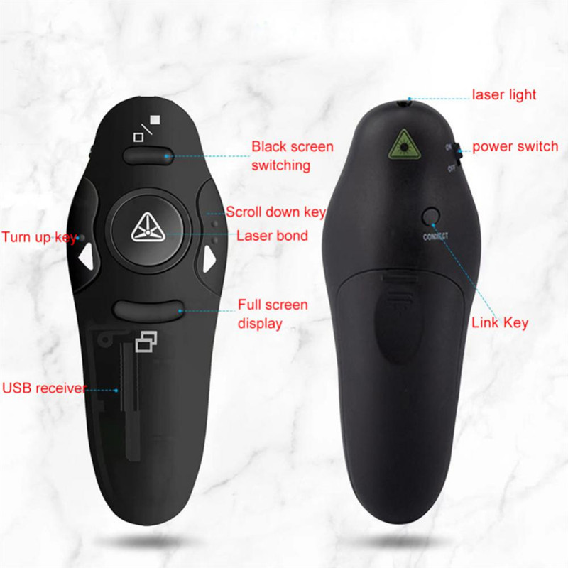Wireless 2.4G USB Page Turning Pen Presenter Pointers Pen Pointer Remote Control RF Remote Control PPT Powerpoint Presentation