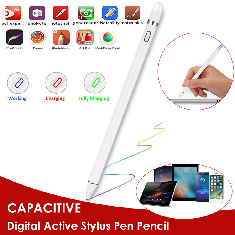 Universal Capacitive Stlus Touch Screen Pen Smart Drawing Pen for IOS/Android System Apple iPad Phone Stylus Pencil Touch Pen
